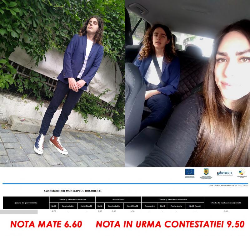 Nota unui elev a crescut cu 3 puncte după contestaţia la Evaluare Naţională