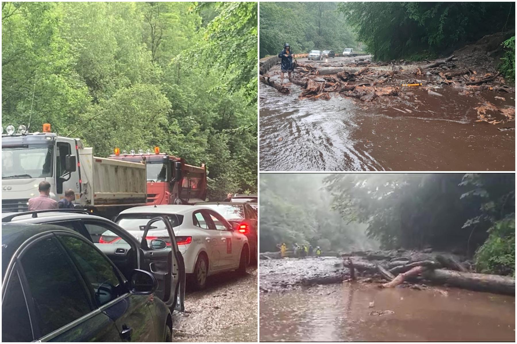 Trafic blocat pe Transfăgărăşan. Cozi cu peste 100 de mașini pe ambele sensuri. O turistă, rănită uşor