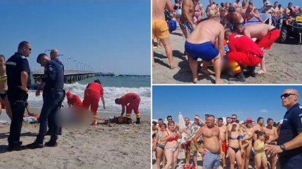 Tragedie în Mamaia. Trei persoane au murit înecate, iar două au ajuns la spital în stare gravă. Victimele, resuscitate pe plajă, una lângă alta