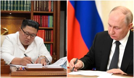 Kim Jong Un şi Vladimir Putin fac schimb de scrisori