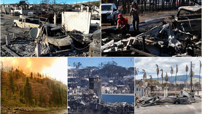 Incendiile din Hawaii: 338 de persoane sunt dispărute, după infernul lăsat în urmă de flăcări. Șeful poliției din Maui cere ajutorul FBI