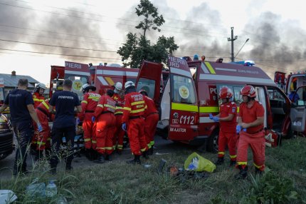 explozie la o stație GPL din Crevedia