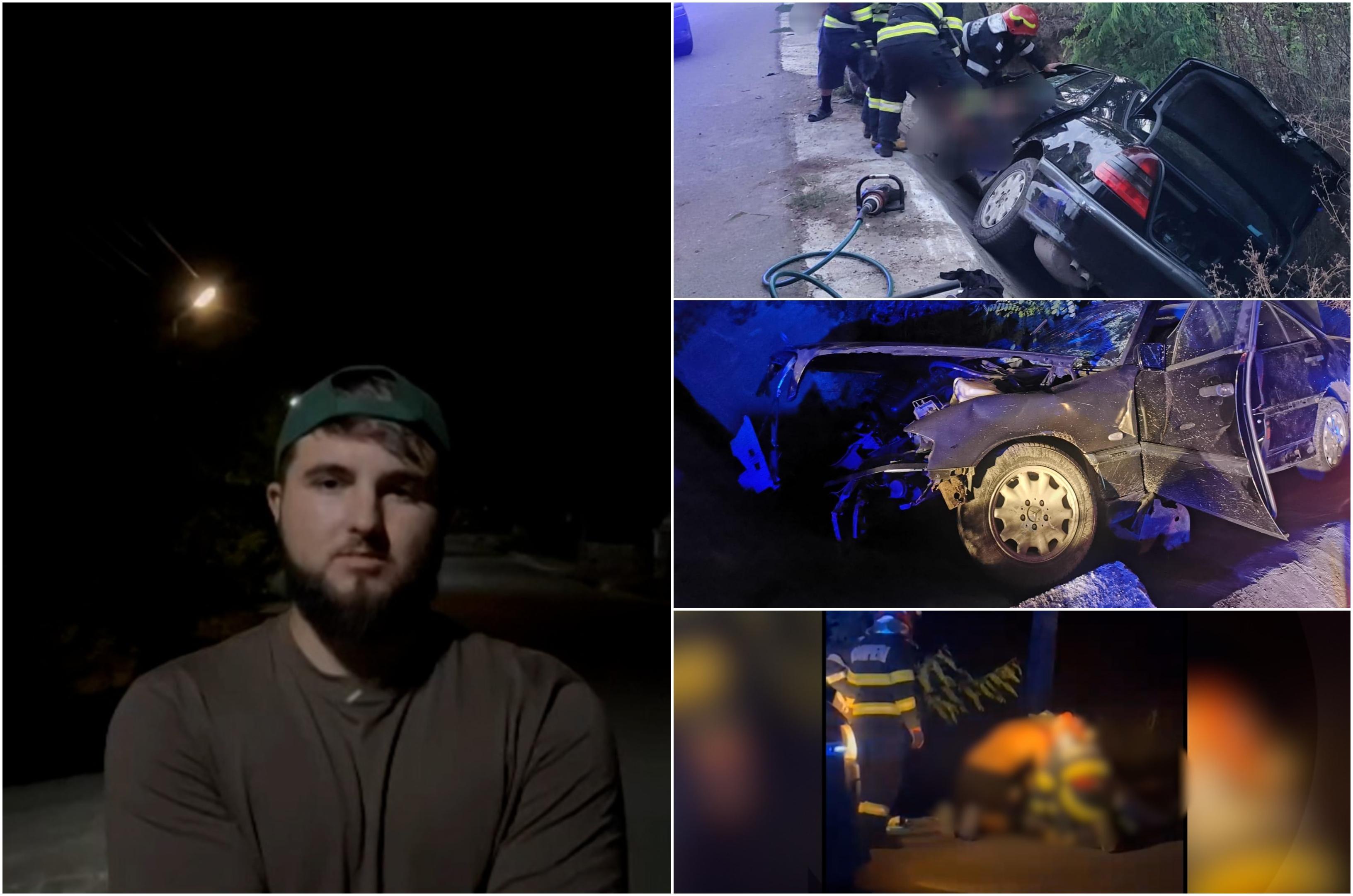 Mihai, eroul care l-a salvat pe copilul de 10 ani blocat în maşina distrusă în accidentul din Botoşani. A intervenit fără frică şi a prevenit un incendiu