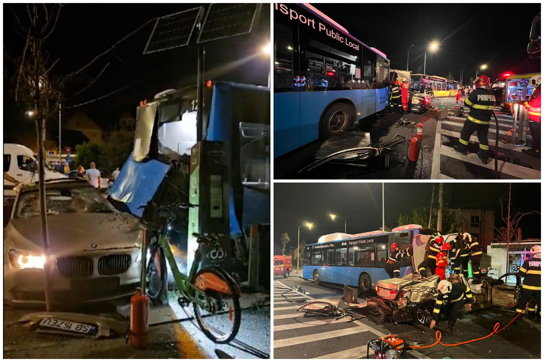 Accident grav în Sibiu