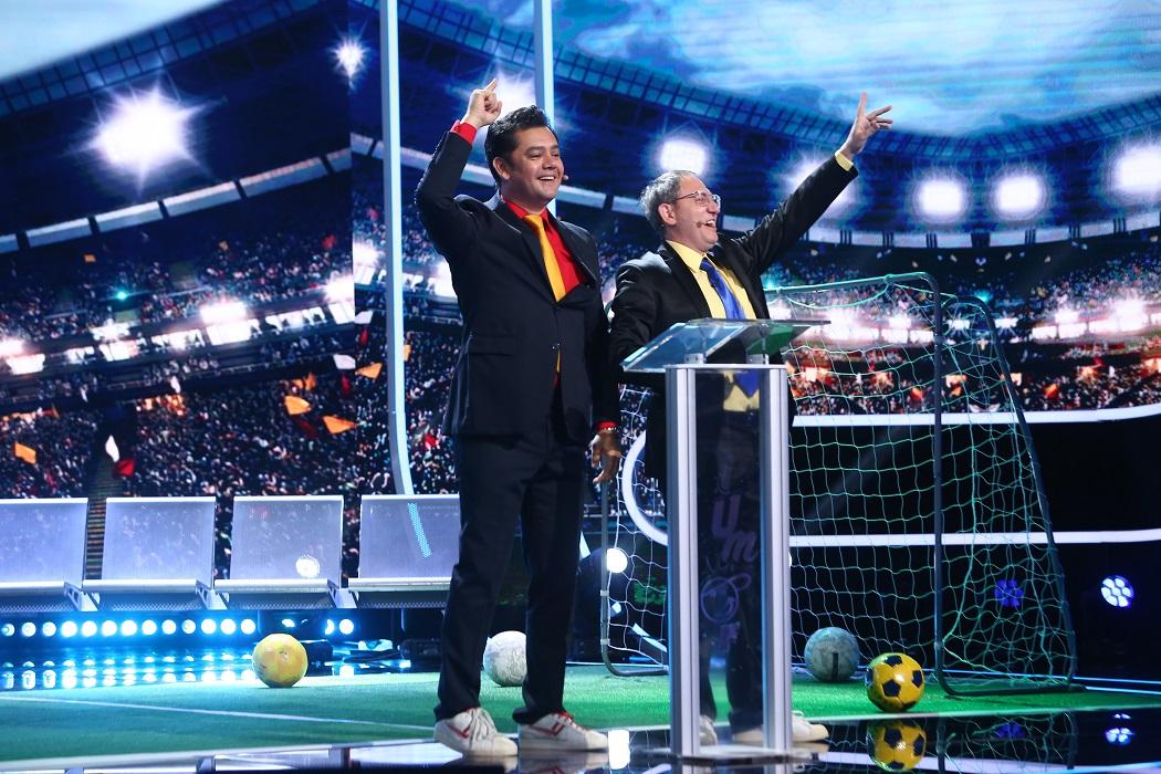 Ediţie specială iUmor. Florin Răducioiu, Helmuth Duckadam, Florin Gardoş şi Ion Crăciunescu, la masa juraţilor înaintea meciului România – Kosovo difuzat la Antena 1