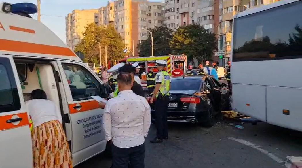 Accident cu 4 mașini în Constanța