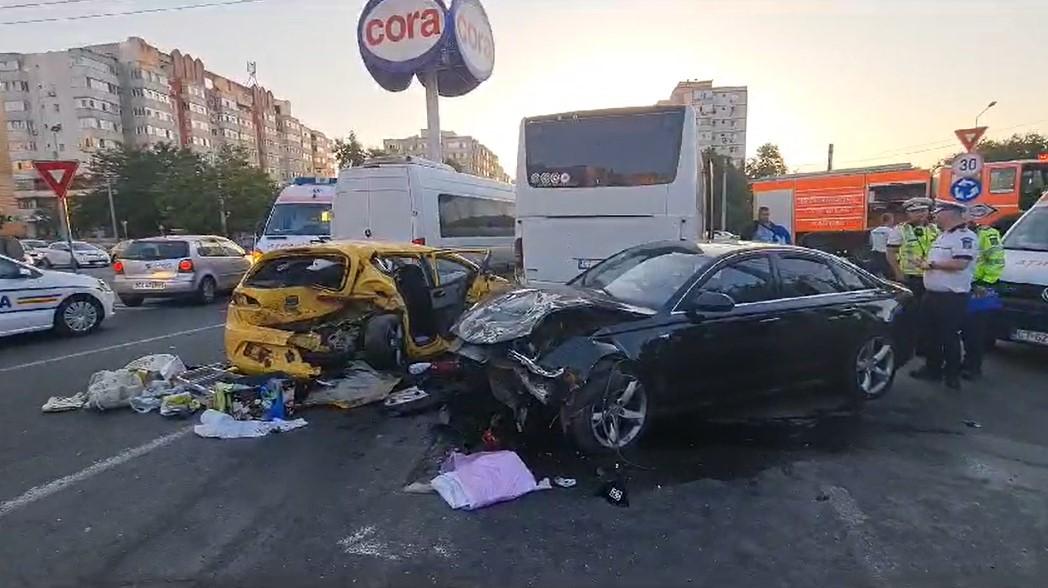 Accident cu 4 mașini în Constanța