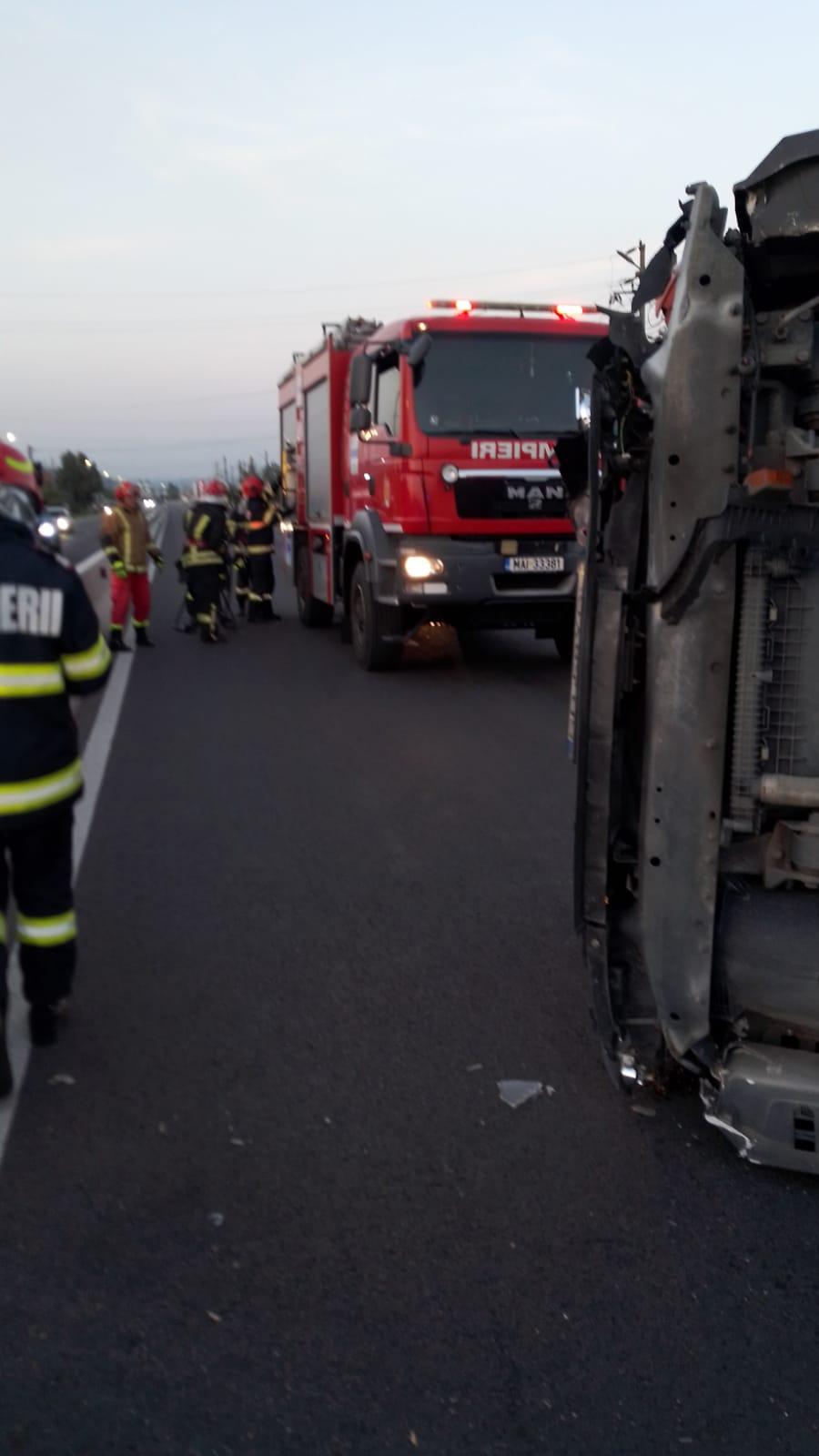 Accident rutier grav în localitatea Râureni, din Râmnicu Vâlcea