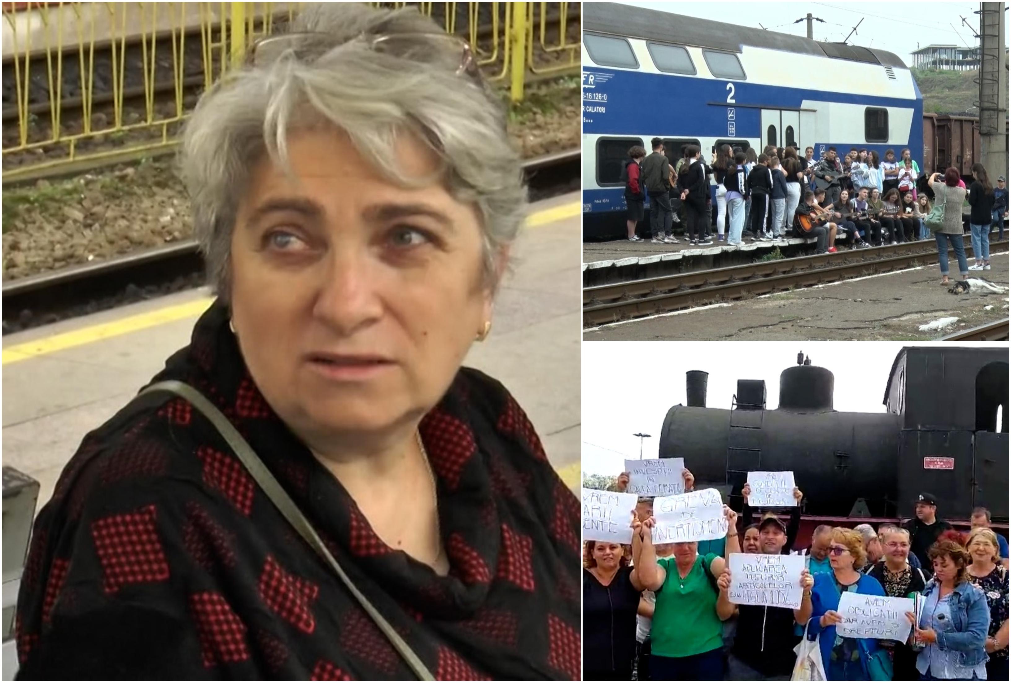 Greva CFR. "Cine suferă? Tot noi, cetăţenii de pe scaune". Reacţia călătorilor care s-au trezit că nu circulă niciun tren