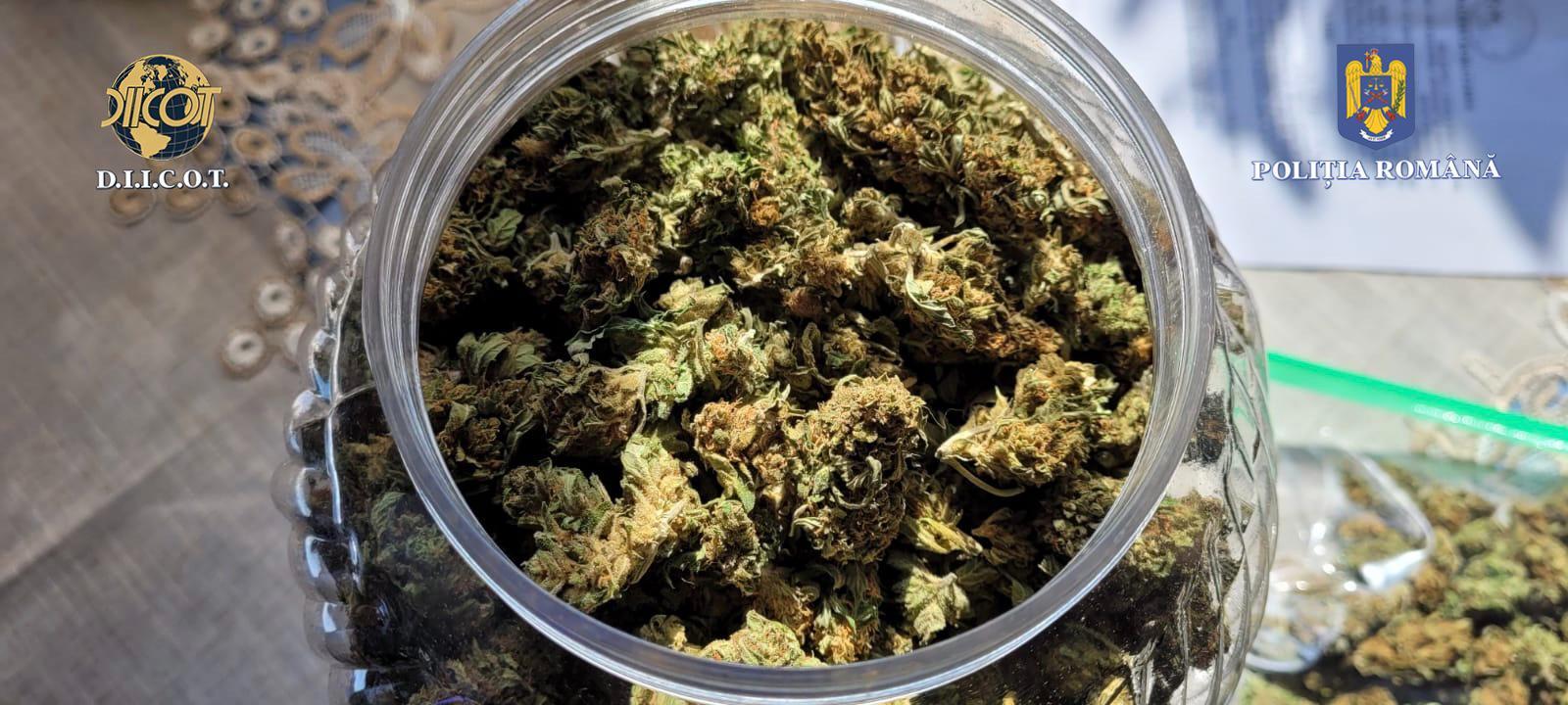 Mașină de poliţie, avariată de un suspect într-un dosar de trafic de droguri, la Braşov. Traficanţii vindeau stupefiantele şi cu 4.000 de lei: 7 arestări