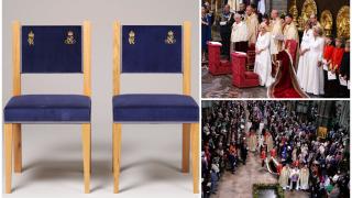 Cât costă scaunele pe care au stat membrii familiei regale britanice la încoronarea regelui Charles