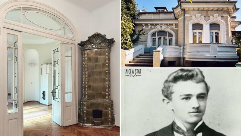 Vilă în stil Beaux-Arts de peste 100 de ani, cu o curte generoasă, scoasă la vânzare în București. Cât costă