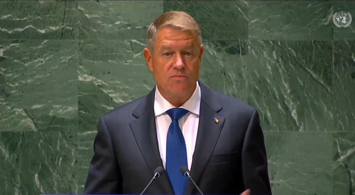 Klaus Iohannis Președintele României Klaus Iohannis la ONU