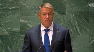 Klaus Iohannis, la ONU: "România a acţionat în deplină solidaritate cu curajosul popor ucrainean"