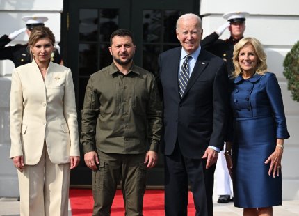 Zelenski, primit de Joe Biden la Casa Albă