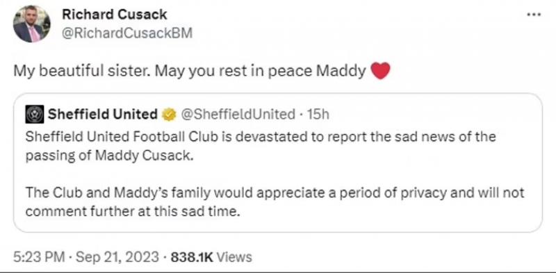 Maddy Cusack a murit la 27 de ani Maddy Cusack a murit la 27 de ani