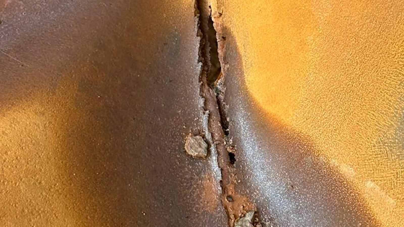 Imagini exclusive: conducta de gaze de pe A7 ar fi fost fisurată de mai multă vreme