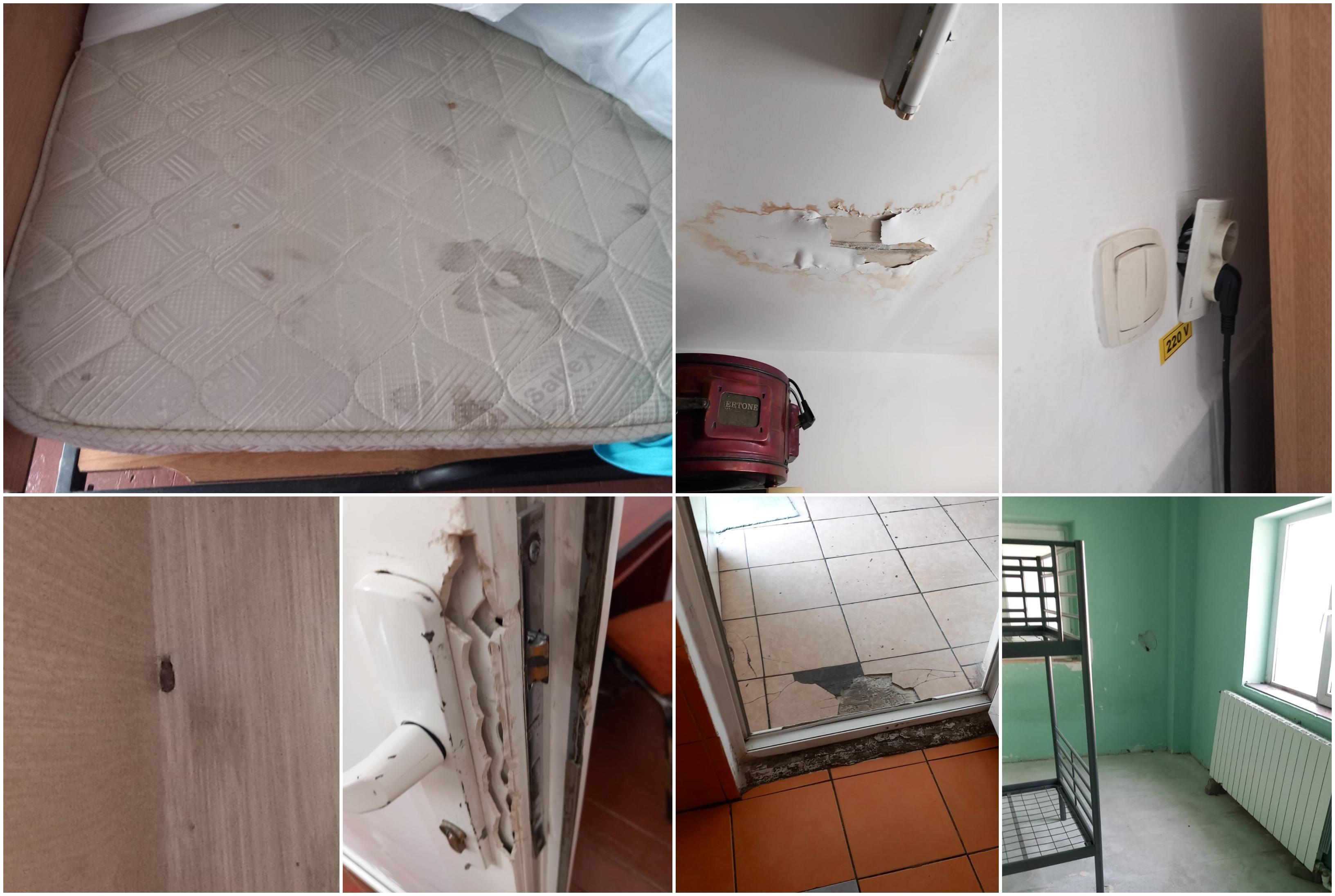 Condiţiile infecte din centrele de copii din Giurgiu: saltele murdare, gândaci, igrasie, rugină şi mâncare depozitată neconform