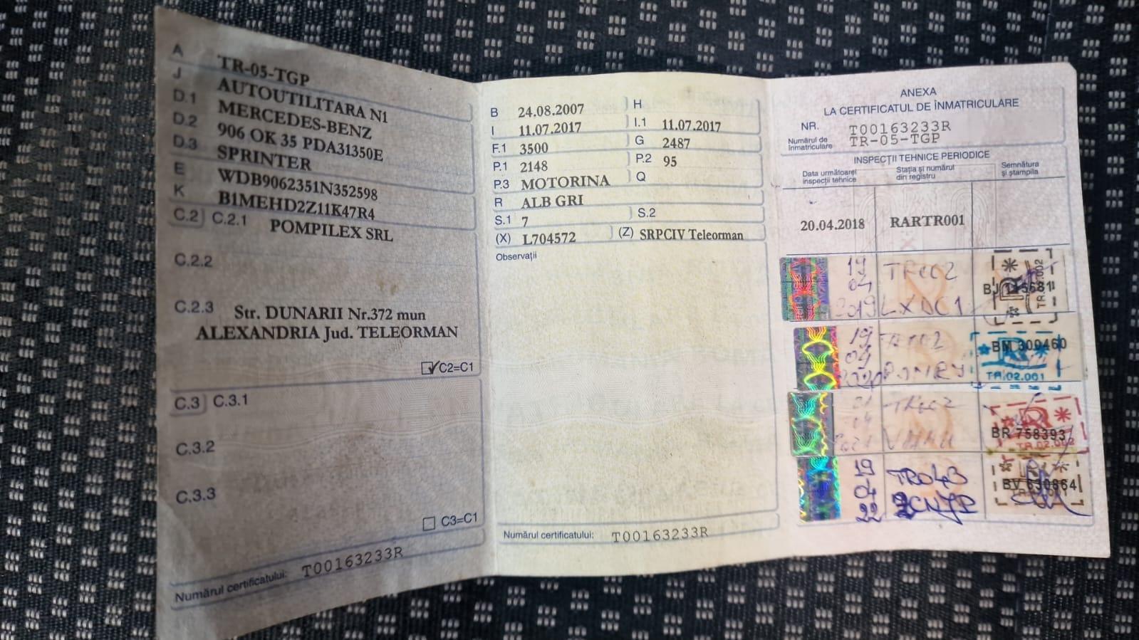 ANAF scoate la vânzare un Mercedes Benz