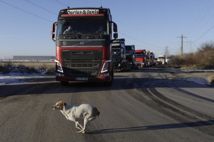 Protestul transportatorilor şi al fermierilor, ziua 8: Peste 1.100 de camioane aşteaptă să intre în România. Coadă de zeci de kilometri