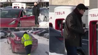 Mai mulți şoferi Tesla din SUA, pietoni din cauza frigului. Staţiile de încarcare, transformate în cimitire de maşini: "O grămadă de roboți morți aici"