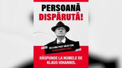 Klaus Iohannis, dat dispărut la poliție de un deputat AUR. Și USR îl caută: În realitate nu a mai fost văzut de 10 ani