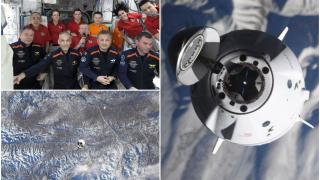 Călătorie istorică. Patru astronauţi europeni au ajuns pe Staţia Spaţială Internaţională, la bordul unei capsule SpaceX