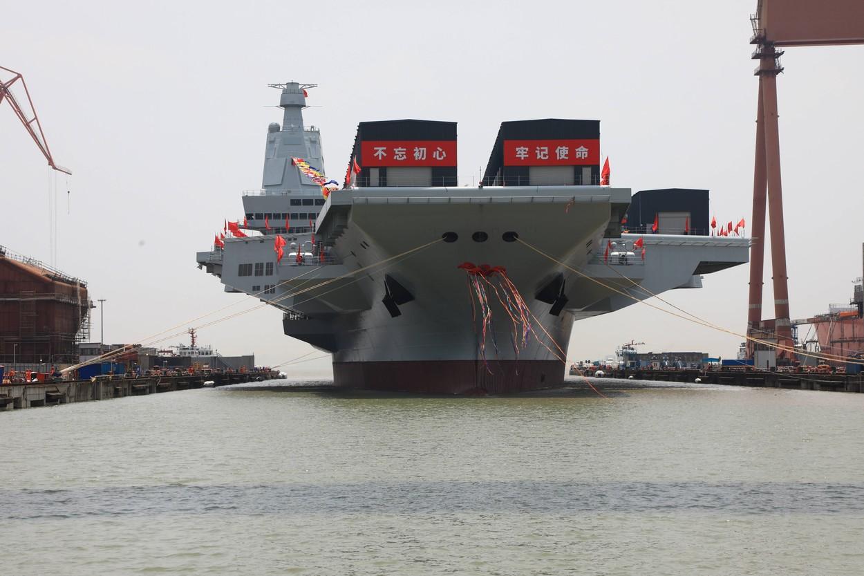 Inaugurarea portavionului Fujian