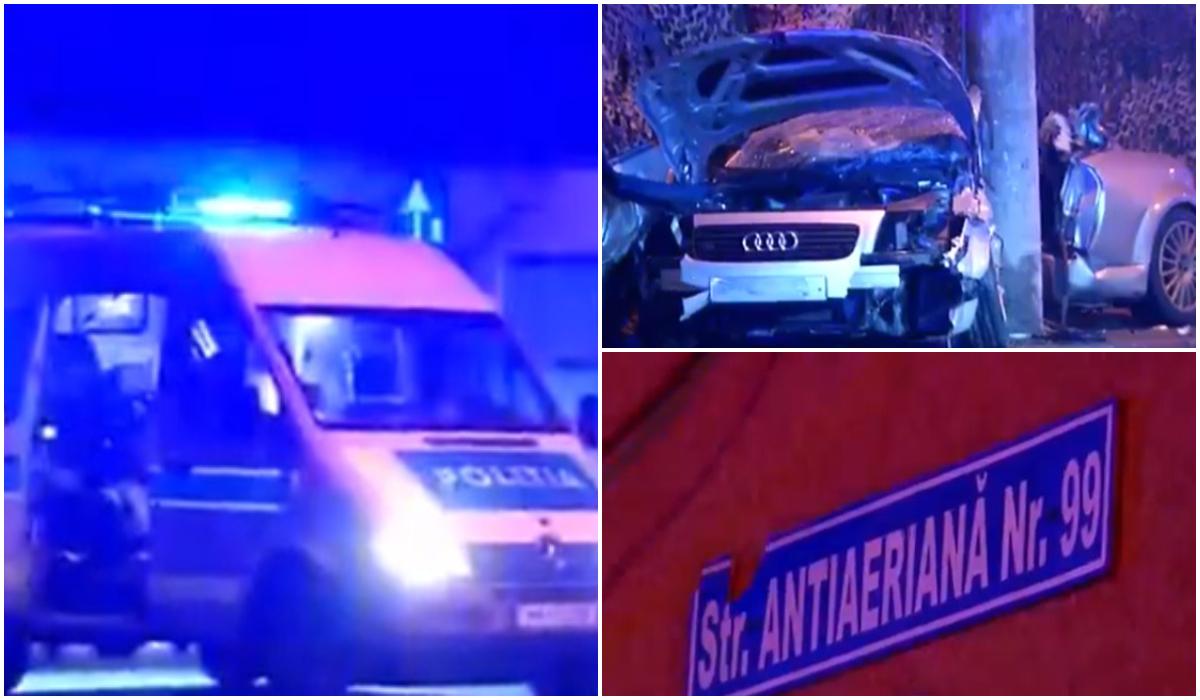 Viteza i-a luat viaţa la doar 18 ani. Şoferul începător a murit pe Antiaeriană, după ce a intrat cu maşina într-un stâlp