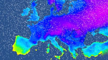 Harta temperaturilor în Europa