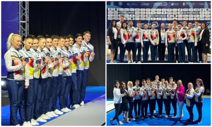 Două medalii de argint pentru România la mondialele de gimnastică aerobică