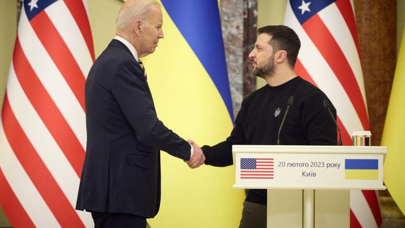 Zelenski i-a cerut lui Biden mai multe sisteme de apărare aeriană. Planul "victoriei Ucrainei", prezentat şi în faţa liderilor europeni