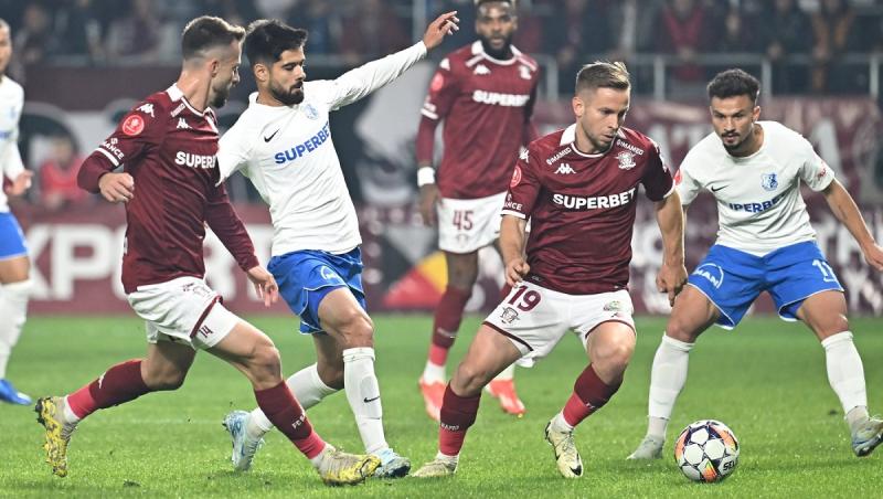 Rapid - Farul 5-0, meciul ce reaprinde speranţele de play-off în Giuleşti. Clasamentul Superligii de fotbal, după 13 etape