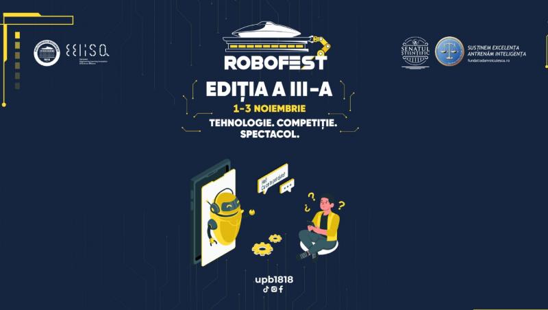 1.000 de roboții prind viață la Robofest - cel mai mare festival european dedicat roboticii. Senatul Științific al Fundației Dan Voiculescu premiază inovația și creativitatea