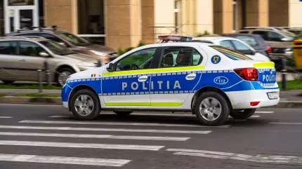 Maşină de Poliţie în Bucureşti