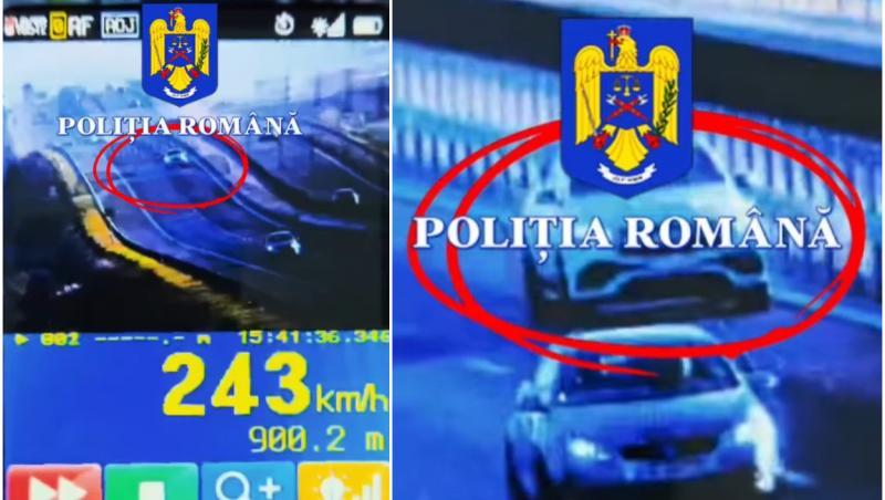 Vitezoman filmat cum "zboară" cu 243 km/h pe autostrada A3, în Brașov: "Era deja în plafonul de nori"