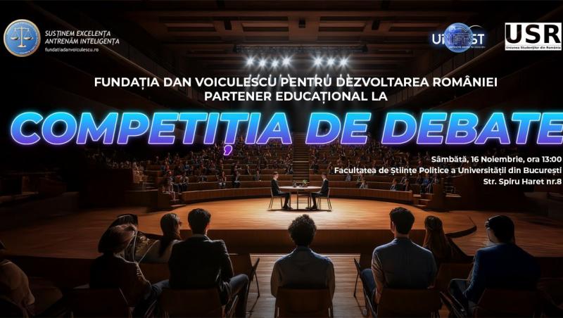 Viitorul se dezbate acum. Cel mai mare festival studențesc din România, susținut de Fundația Dan Voiculescu pentru Dezvoltarea României în calitate de partener educațional