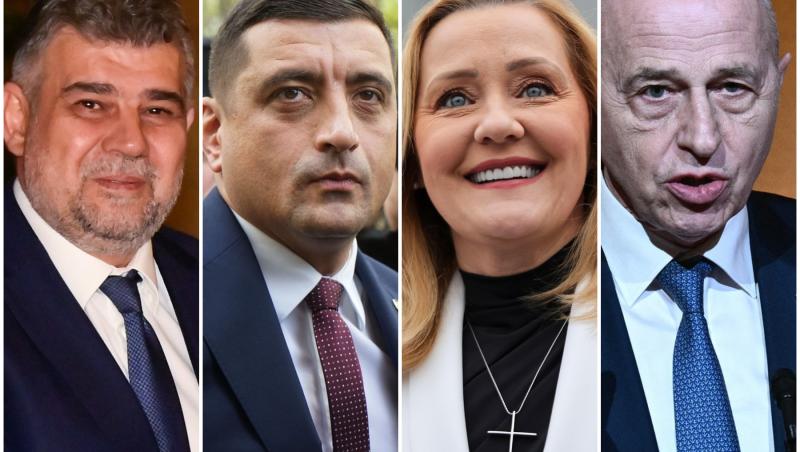 Sondaj INSCOP alegeri prezidenţiale:  Ciolacu - 25,3%, Simion - 19,1%, Lasconi - 14,3%, Geoană - 13,3%, Ciucă - 9,1%