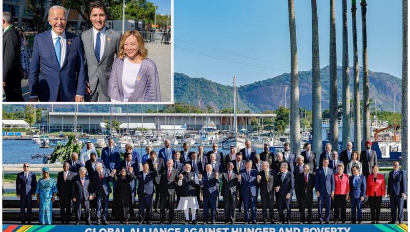 Liderii G20, poză de grup fără Biden. Preşedintele SUA nu a ajuns la timp. De ce s-a fotografiat separat cu Meloni si Trudeau