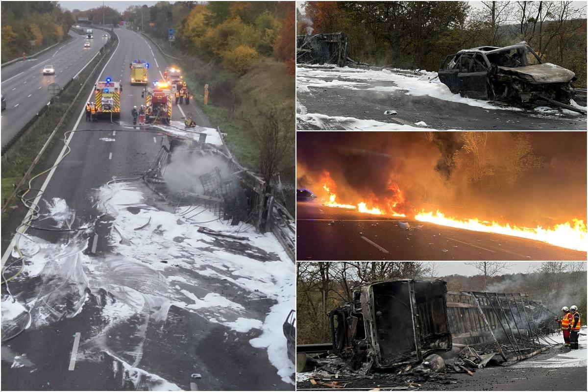 Şofer român, salvat în ultima clipă de un poliţist şi o jandarmeriţă, dintr-un TIR răsturnat pe o şosea din Franţa. Camionul a luat foc după câteva minute