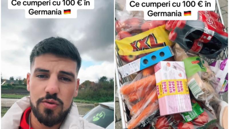 Ce a cumpărat un român dintr-un supermarket din Germania cu 100 de euro. "În România te seacă la buzunar"