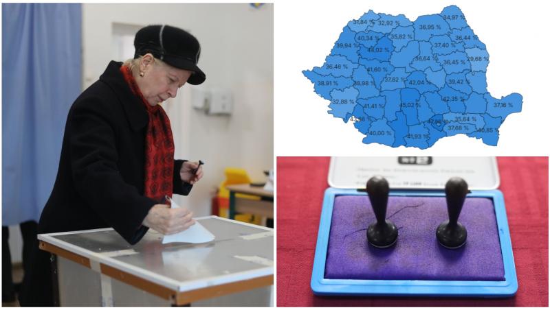 Alegeri prezidenţiale 2024 live text. HARTA: prezenţa pe judeţe. Peste 41,40% dintre români au votat până la ora 17:00