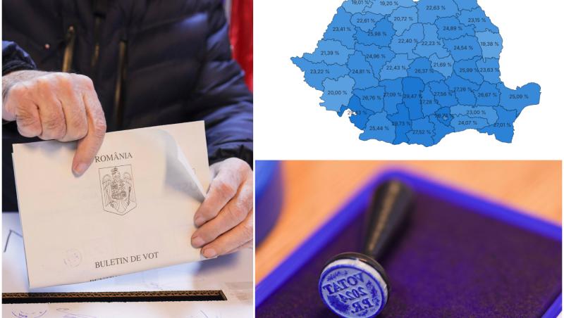 Alegeri prezidenţiale 2024 live text. HARTA: prezenţa pe judeţe. Peste 26% dintre români au votat până la ora 14:00