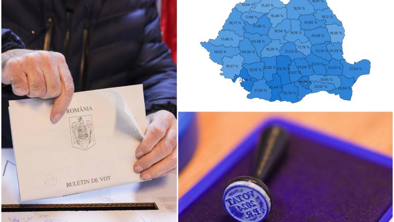 Alegeri prezidenţiale 2024 live text. HARTA: prezenţa pe judeţe. Peste 22% dintre români au votat până la ora 13:00