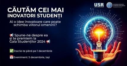 Fundația Dan Voiculescu pentru Dezvoltarea României, partenerul tinerilor inovatori la Gala Studenților 2024. Se caută idei și proiecte care vor transforma viitorul omenirii