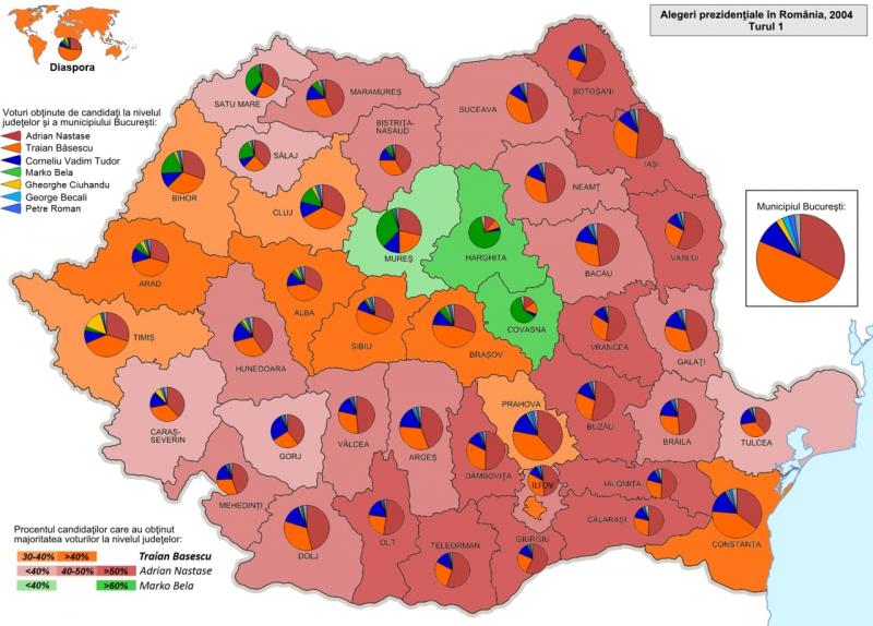 Alegerile prezidenţiale din 2004. Traian Băsescu, primul preşedinte care s-a bucurat de un mandat de cinci ani