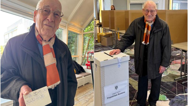 Un român de 100 de ani a votat la o secţie din Munchen