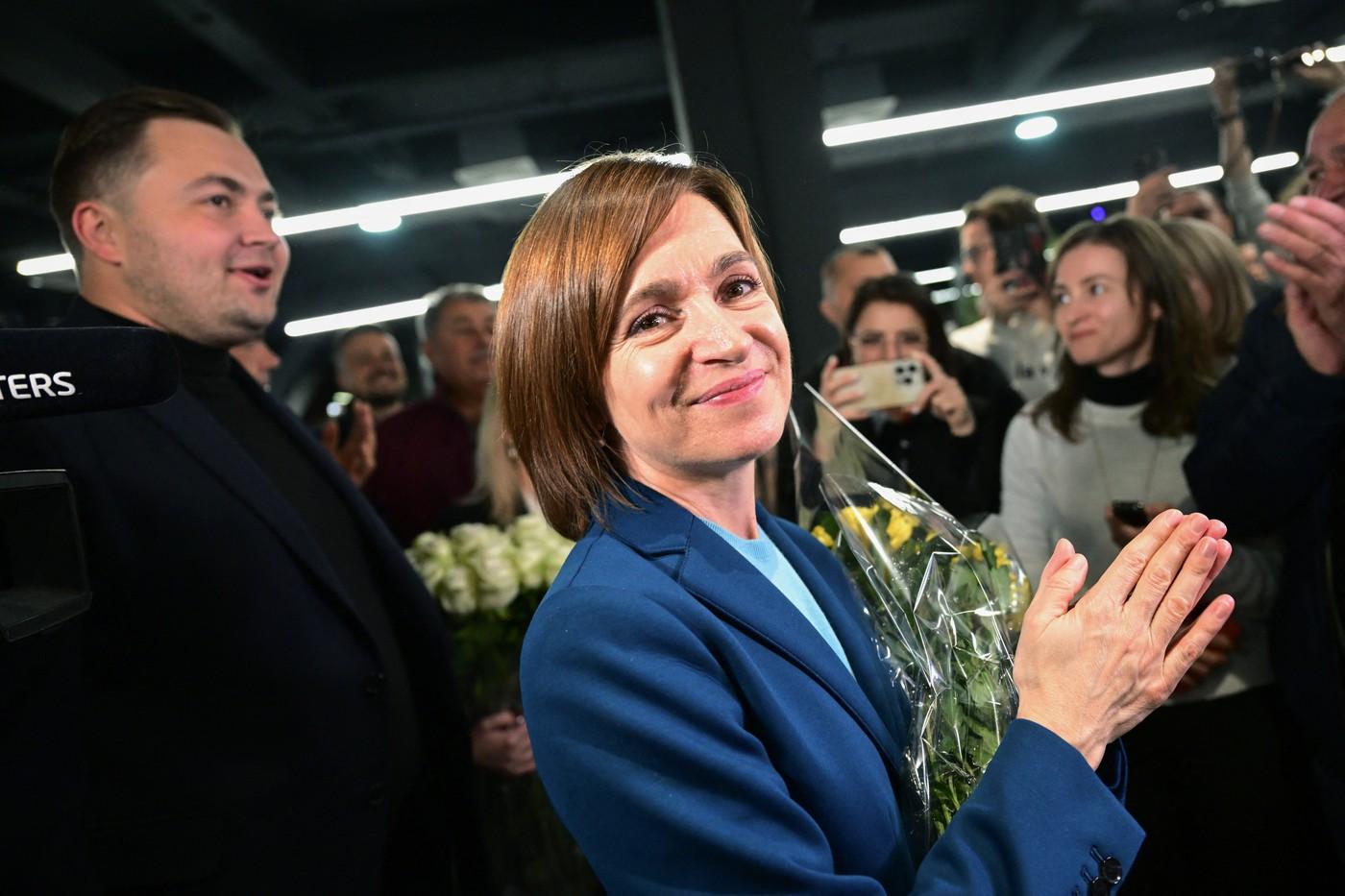 Maia Sandu a câştigat nu nou mandat de preşedinte al Republicii Moldova. Conduce cu 55.26% după numărarea a peste 99% dintre voturi