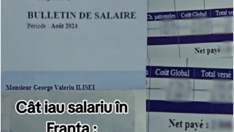 Un român, ospătar în Franța, și-a postat fluturașul de salariu pe TikTok : "Cine ne dă, oameni buni, salariul ăsta în România?"