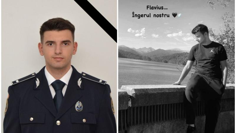 El este poliţistul de 21 de ani, care a murit chiar la ieşire din tură. Flavius s-a prăbuşit în baie. "Drum lin şi odihnă veşnică băiat drag"